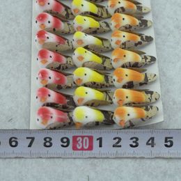 -Pájaros Decoración Mini Pigeon Artesanías Coloridas Aves de espuma Decoración artificial artesanía artesanal para el hogar y la decoración del jardín