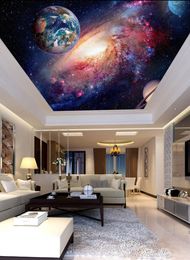 Custom any size photo Starry sky star mural ceilings 3d ceiling murals wallpaper