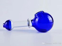 Blue smoke pot Wholesale Glass bongs Oil Burner Glass Pipes Water Rigs Smoking