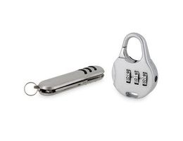 2-in-1 Tool Knife with Padlock Rresetable Combination Padlock