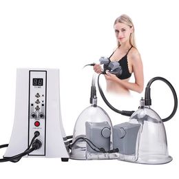 Woman use vacuum suction pump / vacuum butt lifting machine buttocks enlargement