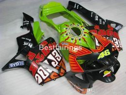 Injection molding plastic fairing kit for Honda CBR600RR 03 04 green red black fairings set CBR600RR 2003 2004 JK05