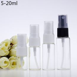 Transparent Glass Empty Bottle Perfume Atomizer 5ML 10ML 15ML 20ML Spray Travel Container with Pump Sprayer