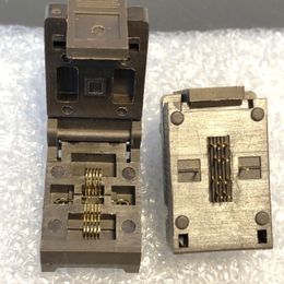 QFN10-0.5-3X3 IC Test Socket QFN10P 0.5mm Pitch 3x3mm DFN10 with 2 ground pins Burn in Socket