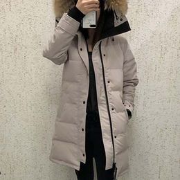 Fashion Winter Down Parka Women Sbrune Designer Parkas Hooded Clothes for Ladies Outdoor Warm Fur Coats Plus Size