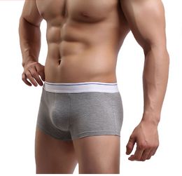 4 Pcs /Lot Men Underwear Boxers Shorts Cotton Men Boxers Solid Men Soft Underpants Underwear Masculina Cueca