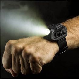Subacquea Scuba Diving Dive Titolare Torcia LED Guanto Morbido Neoprene Nero Mano-Braccio Monte Cinturino Da Polso