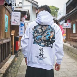 New 2019 Hoodies Men Chinese Letter Hooded High Street Pullover Sweatshirt Men Fashion Hip Hop Autumn Winter Casual Streetwear