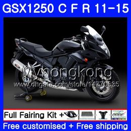 Body For SUZUKI Bandit Matte black GSX1250F GSX1250FA GSX1250 C 11 12 13 14 15 310HM.28 GSXF1250 GSX1250C 2011 2012 2013 2014 2015 Fairing