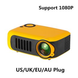 A2000 Hot Mini Portable Projector 1000 lumens Support 1080P SD Card USB LCD 50000 Hours Lamp Life Home Theatre Video Digital Projector