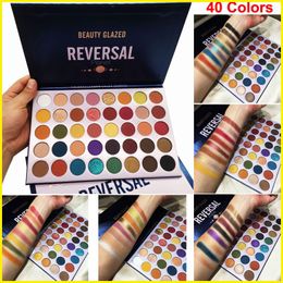 Newest Beauty Glazed Eye shadow Palette Makeup Eyeshadow Reversal Planet 40 Colours Shimmer Matte Nude Glitter Eyeshadow Hot Brand Cosmetics