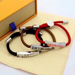 Manufacturers direct new 19 years of lovers bracelet black red coffee wishing rope hand with bracelet