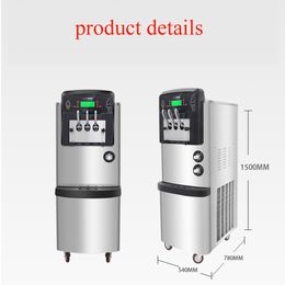 Fully automatic mini vertical fruit soft ice cream machine home electric kitchen ice cream machine with pre-cooling function