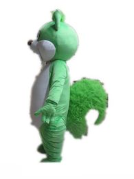 2018 hot sale a green squirrel mascot costume for adult to wear