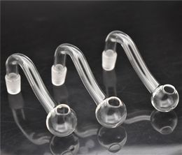 Glass Oil Burner Pipes 10mm male Pyrex Glass Oil Burner Bubbler for ash catcher bong