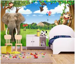 3D photo wallpaper custom 3d wall murals wallpaper Beautiful scenery fresh scenery cartoon children's room kids room mural background wall