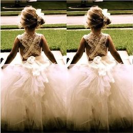 Beautiful Flower Girl Dresses for Wedding Princess Tulle Party Birthday Communion Pageant Dress Little Girls Kids Birthday Gown