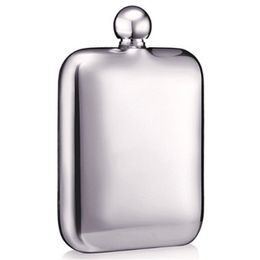 1pc 6 oz Square Wine Pot Camping Flagon Hip Flask Stainless Steel Wine Pot Preferred