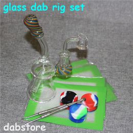 hookahs Thick Bong Dab Rig Matrix Perc Water Pipe Bongs Glass Pipes oil rigs bubbler ash catcher wax quartz banger with dab pad