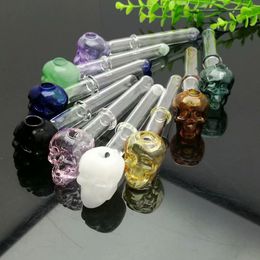 Smoke Pipes Hookah Bong Glass Rig Oil Water Bongs Coloured single wheel skeleton glass smoking set