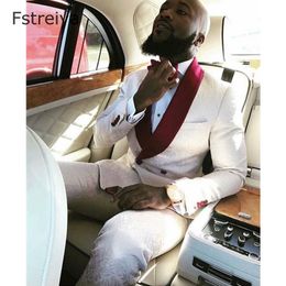 Customised Men double breasted suit with pants for wedding tailored slim fit suits custom made Groom Tuxedo mens clothing 2 pcs