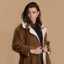 Cross-border environmental protection exclusively for Harmonia FauxFur2019 inside and outside the women's long fur coat overcoat