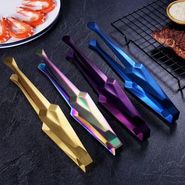 304 Stainless Steel Restaurant Tableware Korean Barbecue Gripper Bread Steak Clamp Food Clip BBQ Barbecue Grips Meal Clip