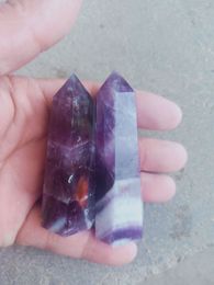 6-7cm Dream Amethyst Tower Point Crystal Natural Banded Amethyst Wand Chakra Rocks and Minerals Meditation Crystals