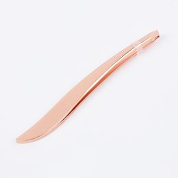 Eyebrow Tweezers Gold Colour Stain Steel Slanted Tip Face Hair Removal Clip Brow Trimmer Cosmetic Beauty Makeup Tool