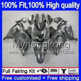 Injection For KAWASAKI ZX 14R ZZR1400 2006 2007 2008 2009 2010 2011 223MY.8 ZZR-1400 ZX-14R ZX14R 06 07 08 09 10 11 Fairings Matte black