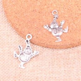 60pcs Charms snowman 29*20mm Antique Making pendant fit,Vintage Tibetan Silver,DIY Handmade Jewellery