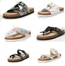 30pairs 2019 Newest summer Women flats sandals Cork slippers Women casual shoes print mixed colors size 35-40