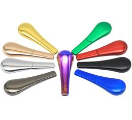 Stainless steel spoon pipe gift box multicolor removable ferromagnetic metal pipe