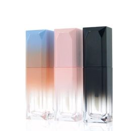 5ml Gradient Colour Lipgloss Plastic Box Containers Empty Clear Lipgloss Tube Eyeliner Eyelash Container Free Shipping LX136