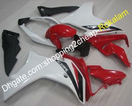 White Red Bodywork Fairing For Honda 2011 2012 2013 CBR600F 11 12 13 CBR 600 F 600F Moto Fairing kit (Injection molding)