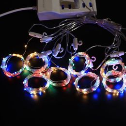 3M LED Curtain String Light Warm White christmas Remote Control USB fairy light garland Bedroom Home decorative lighting