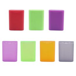 Newest Colourful PP Plastic Cigarette Case Flip Cover Box Portable Herb Tobacco Container High Quality Innovative Design Smoking Tool DHL