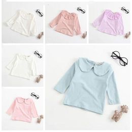 Kids Clothes Girls Designer T-shirts toddle Summer Solid Tops Long Sleeve Cartoon Shirts Cotton Casual Tees Tanks Undershirt AZYQ5344