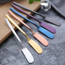 Stainless Steel Butter Knife Gold Black Rose Gold Cream Knives Cheese Dessert Jam Spreaders Western Cutlery Tool
