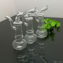 Transparent Portable Special-shaped Glass Water Tobacco Bottle Wholesale Bongs Oil Burner Pipes Water Pipes Glass Pipe Oil Rigs Smoking Free