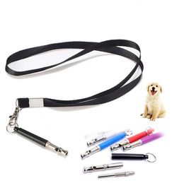 Colourful Candy Colour Dog Whistle Stop Barking Silent Ultrasonic Sound Repeller Train Training With Strap SN780