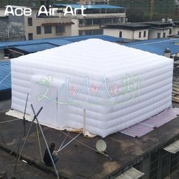 7.2x7.2m Beautiful White Inflatable Cube Tent Blow Up Marquee With Free Fan For Outdoor Events/Party/Trade show