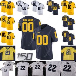 Michigan Woerines Football Jersey Devin Gil 35 Casey Hughes Tru Wilson Jack Dunaway Carl Myers Brad Robbins Max Wittwer Jake Mccurry