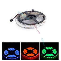 LED Strip Light High Bright 5M SMD2835 5050 DC 12V 60LEDs M Flexible Ribbon Waterproof Tape Decor LED Lights bulb