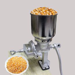 Manual Coffee Grain Mill Grinder Kit Large Funnel for Grain Corn Wheat Home New Tinned Iron Mill