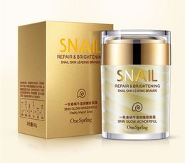 One Spring High Quality Snail Facial Cream Deep Hydrating Face Cream Moisturizer Nourishing Repair Acne Treatment