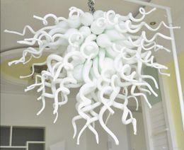 Modern Pure White Best Quality Flush Mount Ceiling Lights Blown Glass Free Shipping AC Led Chandelier