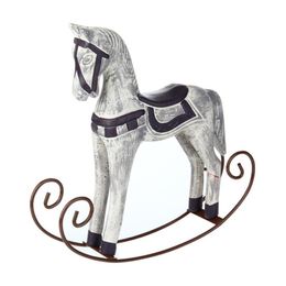 Modern Europe Style Trojan Horse Statue Wedding Decor Wood Horse Retro Home Decoration Accessories Rocking Horse Ornament Gifts