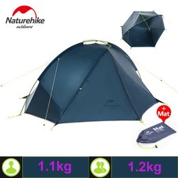 Naturehike 20d nylon taga outdoor camping zelt atmtralight ein schlafzimmer ein mann nur 1kg zwei mann 1.2kg wasserdichte barraca tenda