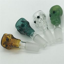 black skull bong Australia - Black Eye Skull Head Bowls for Bong Smoking Accessories 14 mm 18mm Male Joint Bowl Cute Design Dab Rig Bongs